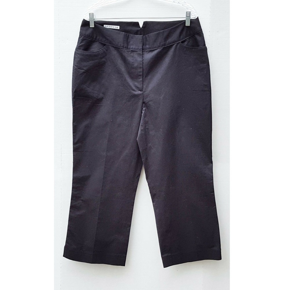 Cutter & Buck Women's Black Cropped Ankle Pants